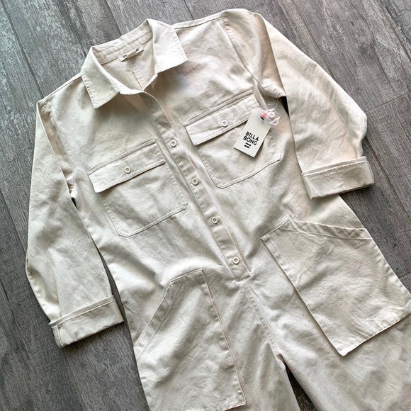 Billabong Pants - 🔥🔥BILLABONG - (TAN) WORK AT IT JUMPSUIT🔥🔥